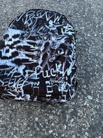 Black Graffiti Backpack