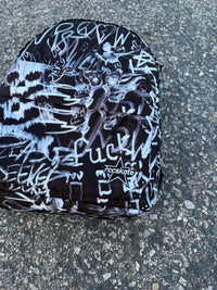 Black Graffiti Backpack