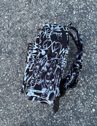 Black Graffiti Backpack